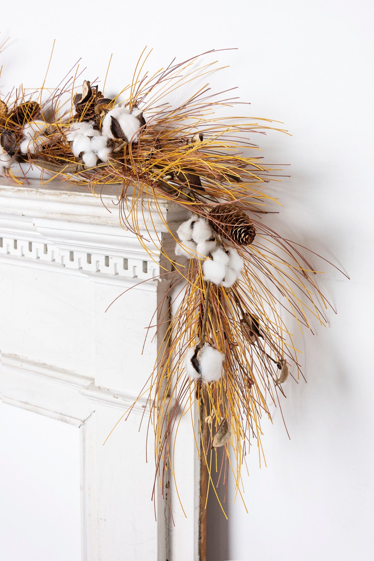 Pine Needles & Cotton Garland