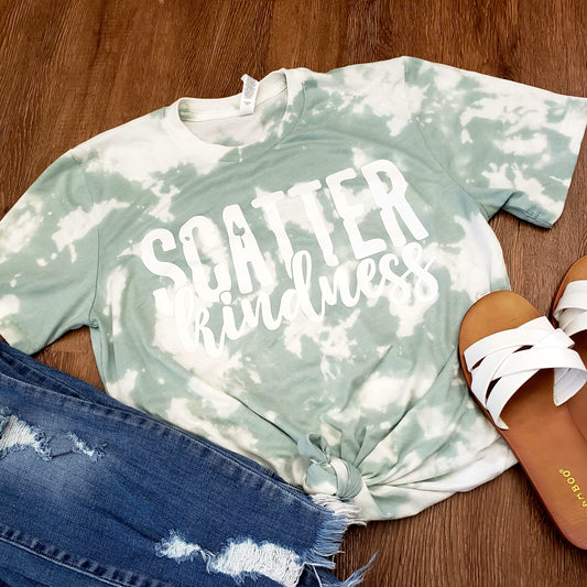 Scatter Kindness Bleached Tshirt