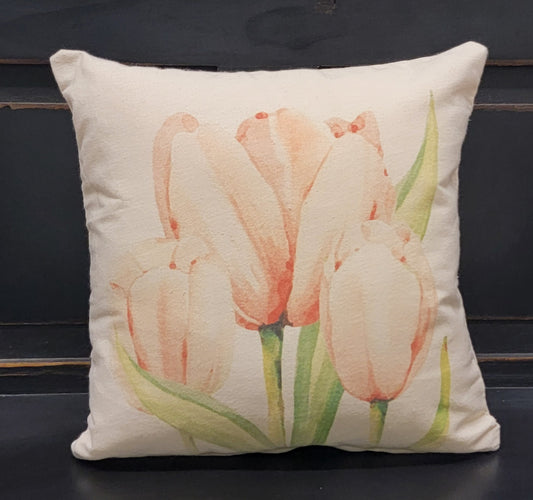 Tulip Flowers Pillow