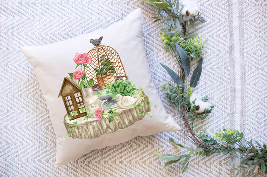 Birdhouse Pillow