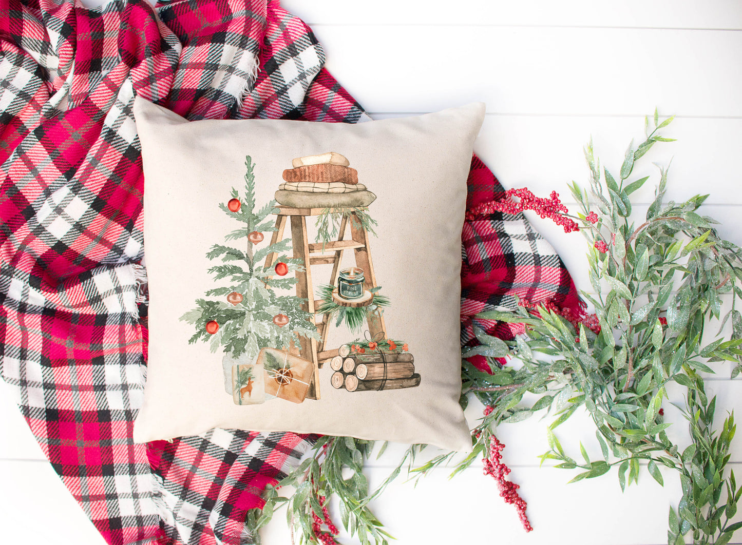 Christmas Ladder Pillow