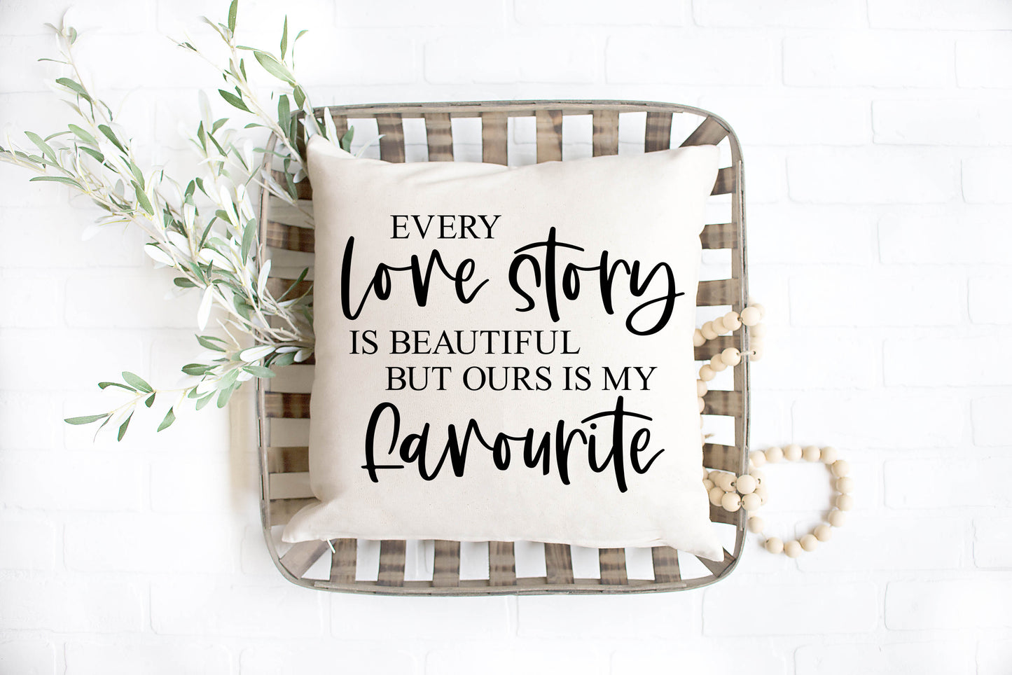 Every Love Story Pillow Cover