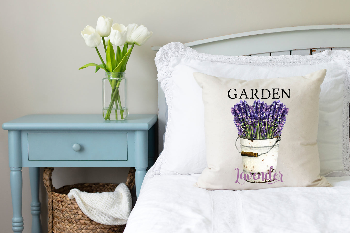 Lavender Pail Pillow