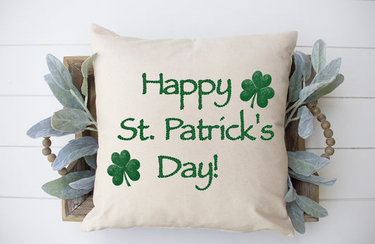 Happy St. Patrick's Day Pillow