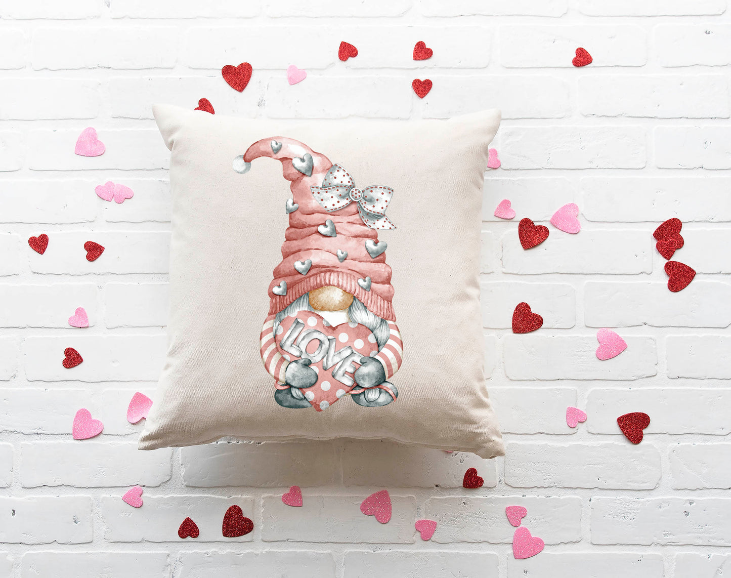 Gnome Love Pillow Cover