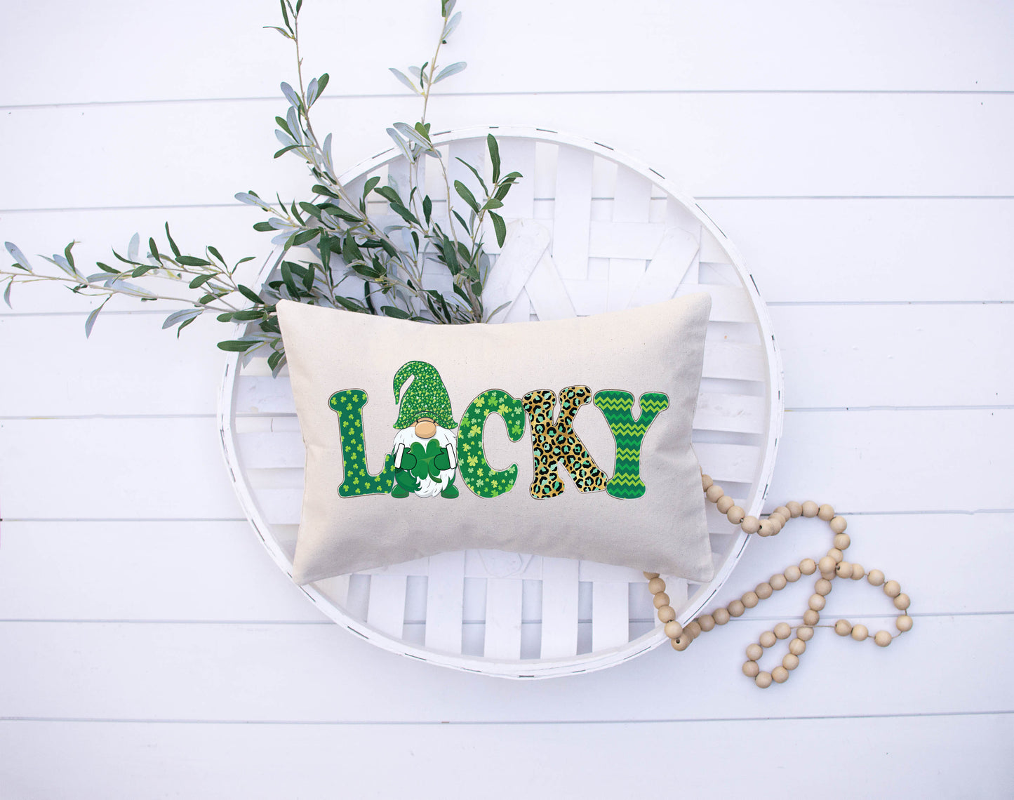 Lucky Gnome 10x20 Pillow