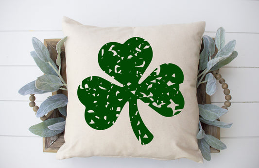 Vintage Shamrock  Pillow