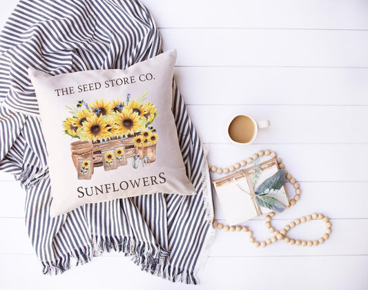 Sunflower Seed Store Pillow