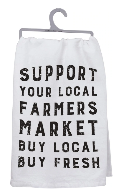 Support Local Farmer's Tea Towel