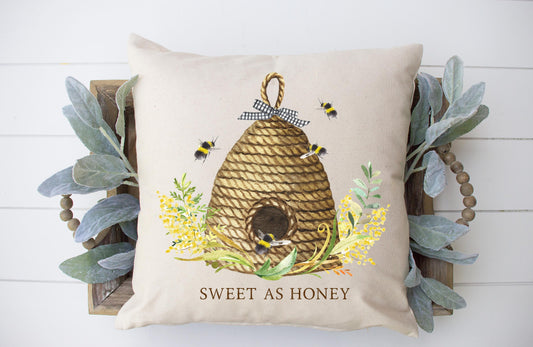 Sweet As Honey Bee Pillow