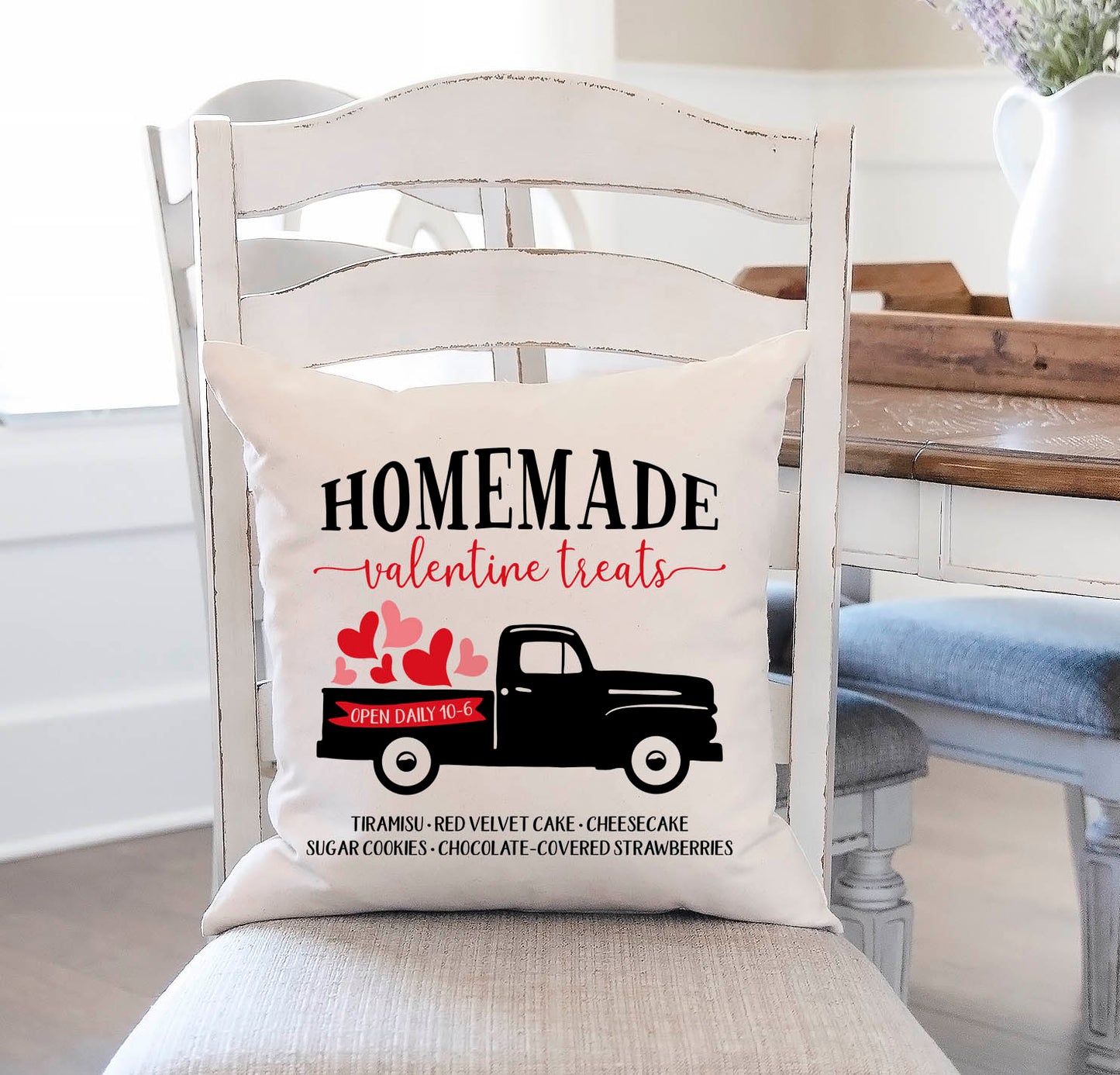 Valentine Treat Truck Pillow