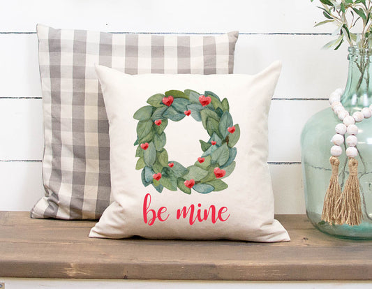 Be Mine Wreath Pillow