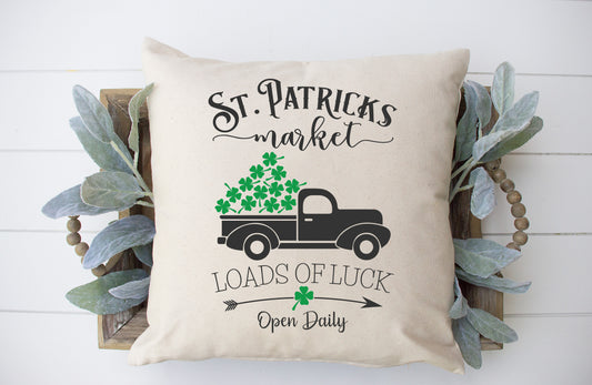 Loads Of Luck Truck Pillow